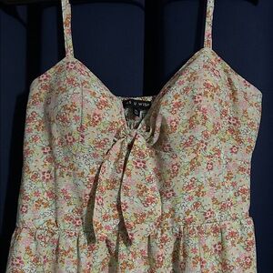 As U Wish Floral Print Dress